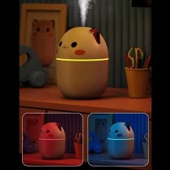 Kawaiil Humidifier With Night Light -Kawaii Fashion Shop 200ml Air Humidifier Cute Kawaiil Aroma Diffuser With Night Light Cool Mist For Bedroom Home Car 3