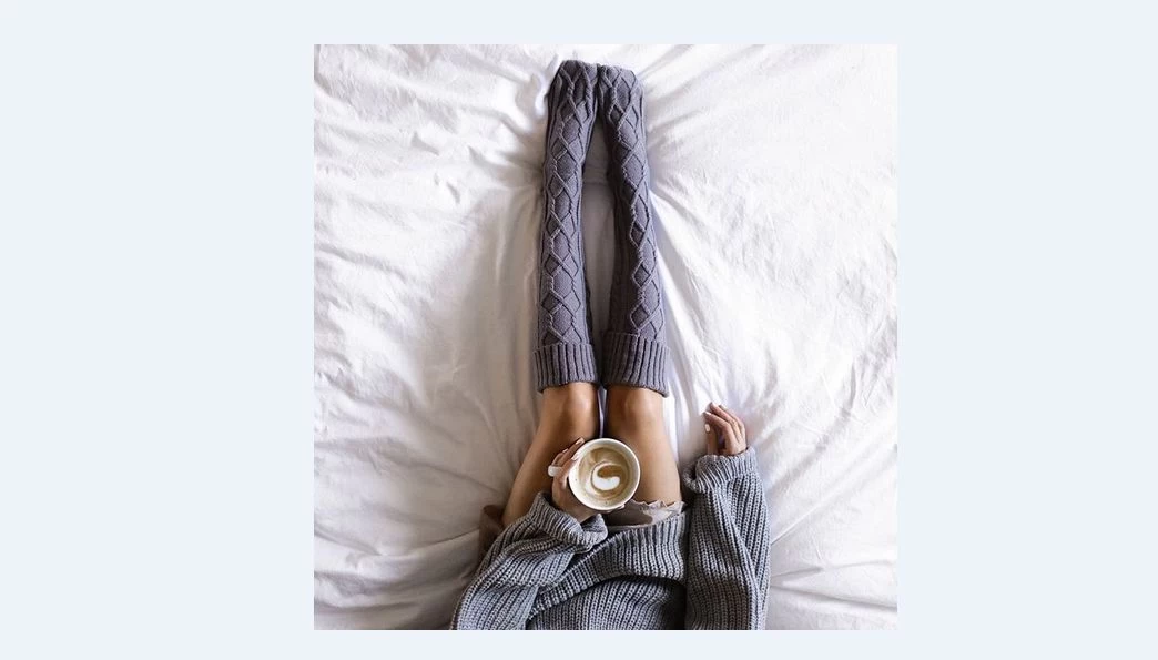 Cute Knit Cable High Stockings 8 Cute Knit Cable High Stockings - Image 6