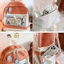 Kawaii Anime Colorful Backpack -Kawaii Fashion Shop 2021 Anime Backpack Bag Japanese Colorful Student Teen Schoolbag Large Waterproof Travel Bag Girls Women Bookbag 5