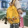 Kawaii Sesame Street Backpack -Kawaii Fashion Shop 2021 Cartoon Anmie Backpack Waterproof Sesame Street Teen College Kids SchoolBag Kawaii Japanese Large Capacity Frog