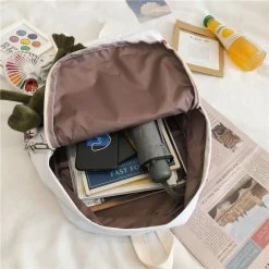 Kawaii Sesame Street Backpack -Kawaii Fashion Shop 2021 Cartoon Anmie Backpack Waterproof Sesame Street Teen College Kids SchoolBag Kawaii Japanese Large Capacity Frog 5