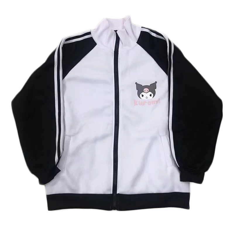 Kawaii Kuromi Sweet Zipper Cardigan Jacket 7 Kawaii Kuromi Sweet Zipper Cardigan Jacket - Image 5