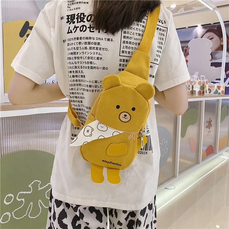 Japanese Cartoon Canvas Waist Bag 5 Japanese Cartoon Canvas Waist Bag - Image 3