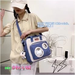 Kawaii Candy Colors Backpack -Kawaii Fashion Shop 2021 Preppy Women Backpack Multifunction Waterproof Candy Colors Backpacks Fancy Student Teenage Girl SchoolBag Laptop Briefcase 2