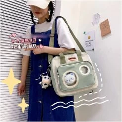 Kawaii Candy Colors Backpack -Kawaii Fashion Shop 2021 Preppy Women Backpack Multifunction Waterproof Candy Colors Backpacks Fancy Student Teenage Girl SchoolBag Laptop Briefcase 3