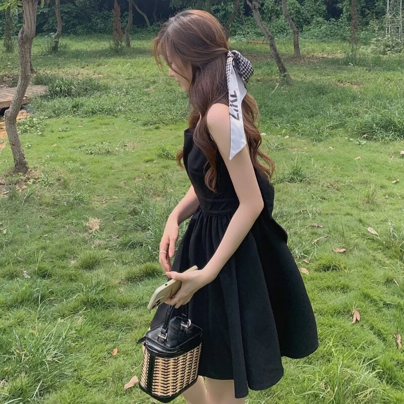 Kawaii Sexy Black Backless Dress 7 Kawaii Sexy Black Backless Dress - Image 5