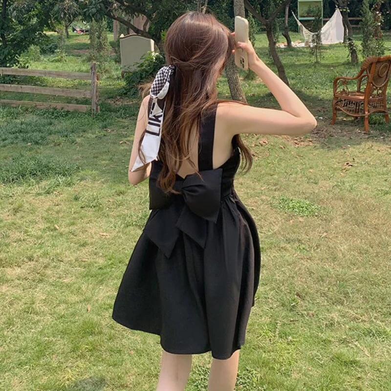 Kawaii Sexy Black Backless Dress 8 Kawaii Sexy Black Backless Dress - Image 6