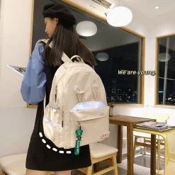Kawaii Reflective Stripe Bunny Backpacks 10 Kawaii Reflective Stripe Bunny Backpacks -Kawaii Fashion Shop 2021Reflective Stripe Womens Backpacks Bunny Ear Kawaii School Backpack Waterproof Out Door Traveler Bag Teen Colleage 2