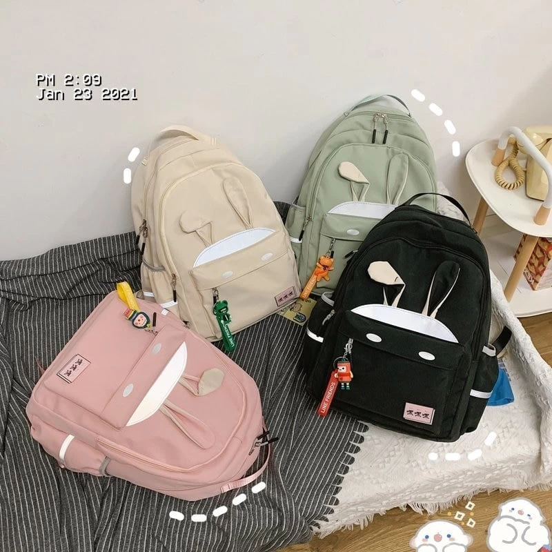 Kawaii Reflective Stripe Bunny Backpacks 6 Kawaii Reflective Stripe Bunny Backpacks - Image 4