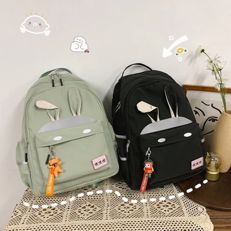 Kawaii Reflective Stripe Bunny Backpacks 7 Kawaii Reflective Stripe Bunny Backpacks - Image 5