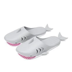 Cartoon Shark Slide Sandal -Kawaii Fashion Shop 2022 New Cute Cartoon Slippers Men s Summer Dormitory Outdoor Wear Non slip Home Beach Slippers 5