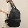 Cute Solid Color Nylon Backpack -Kawaii Fashion Shop 2022 New Fashion Nylon Backpack High Quality Women Book Bag Female Solid Color Big Schoolbag Teenage