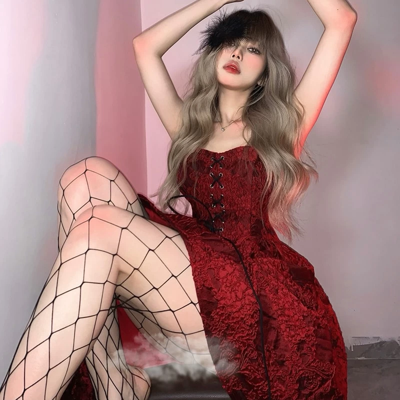 Vintage Backless Lace Up Dress 5 Vintage Backless Lace Up Dress - Image 3