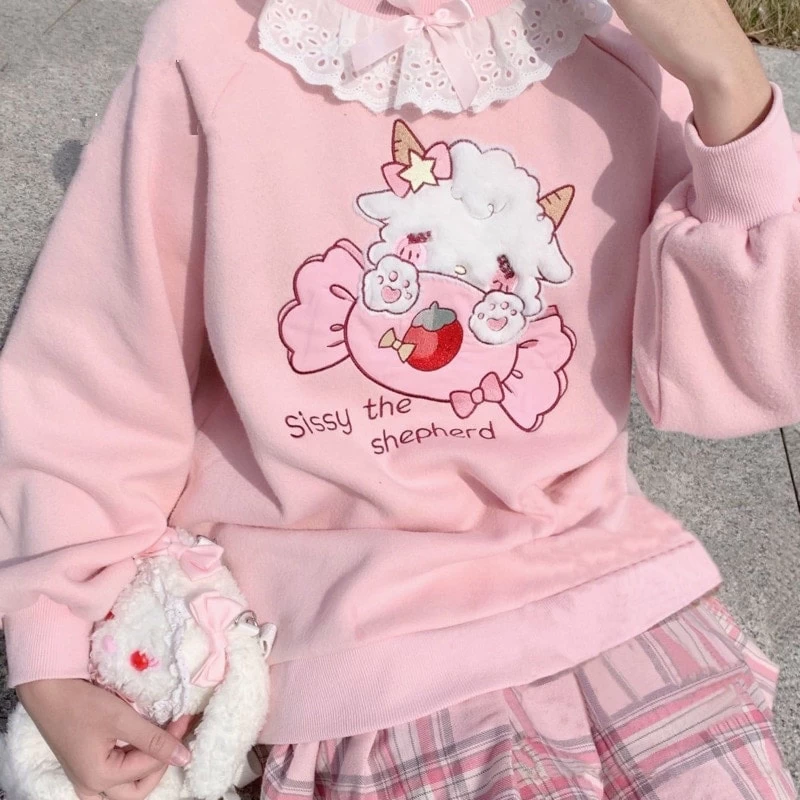 Sissy The Shepherd Kawaii Pullover 4 Sissy The Shepherd Kawaii Pullover - Image 2