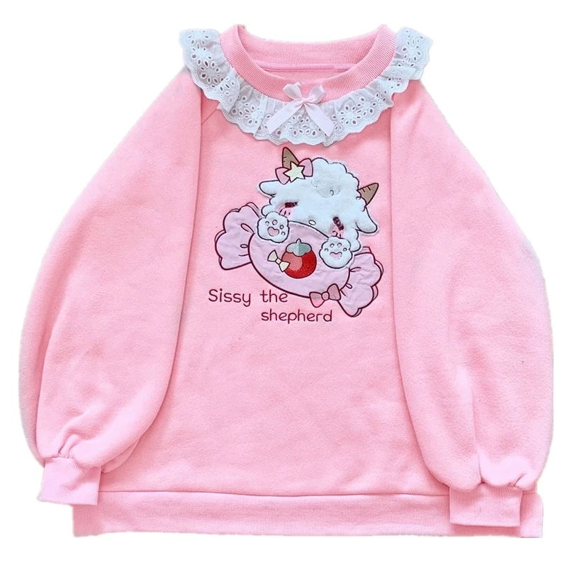 Sissy The Shepherd Kawaii Pullover 7 Sissy The Shepherd Kawaii Pullover - Image 5