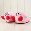 Kawaii Pink Kirby Plush Slippers 32cm -Kawaii Fashion Shop 32cm Anime Cartoon Kirby Plush Toy Pink Waddle Dee Doo Indoor Slipper Winter Warm Shoes at
