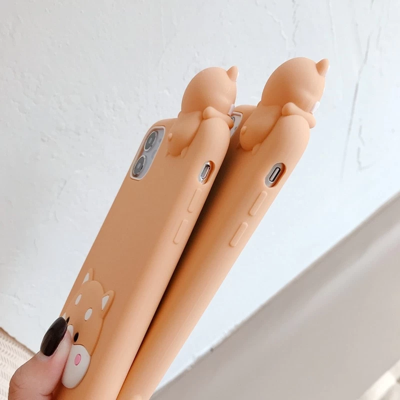 Cute 3D Cartoon Shiba Inu IPhone Case 4 Cute 3D Cartoon Shiba Inu IPhone Case - Image 2