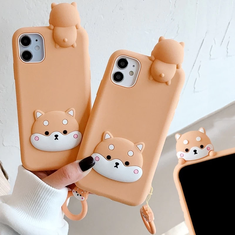 Cute 3D Cartoon Shiba Inu IPhone Case 3 Cute 3D Cartoon Shiba Inu IPhone Case