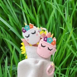Kawaii Unicorn Airpods Case -Kawaii Fashion Shop 3D Kawaii Unicorns Bluetooth Earphone Case For Apple Airpods Pro 3 1 2 Silicone Case Pouch 2