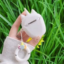 Kawaii Unicorn Airpods Case -Kawaii Fashion Shop 3D Kawaii Unicorns Bluetooth Earphone Case For Apple Airpods Pro 3 1 2 Silicone Case Pouch 4