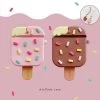 Kawaii Colorful Ice Cream Airpods Case -Kawaii Fashion Shop 3D Silicone Tiny Abite Ice Cream With Colorful Cake Earphone Case For Airpods 1 2 Airbuds
