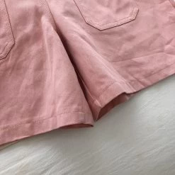 Kawaii Peach Embroidery Overall Shorts -Kawaii Fashion Shop 4 Colors Playsuits Women Solid Summer Straight Peach Embroidery All match Korean Style Female Kawaii Casual 4