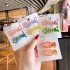 Cute Fishbone Hair Clip -Kawaii Fashion Shop Acrylic Fish Bone Carrot Girl Hair Clips Hair Pins Clip Hair Barrette Accessories