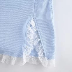 Aesthetic Soft Girl French Mini Dress -Kawaii Fashion Shop Aesthetic Soft Girl French Mini Dress 8