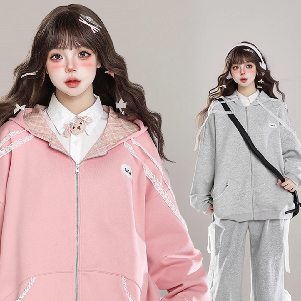 American Sweet Girl Style Oversize Hooded Coat 3 American Sweet Girl Style Oversize Hooded Coat