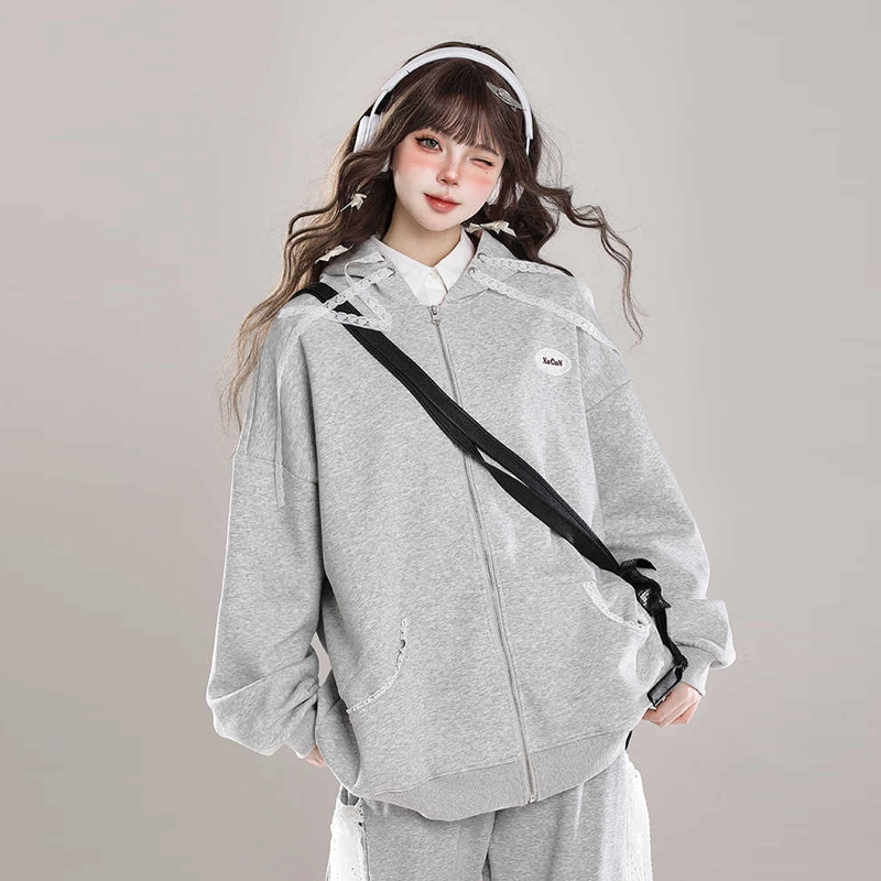 American Sweet Girl Style Oversize Hooded Coat 4 American Sweet Girl Style Oversize Hooded Coat - Image 2