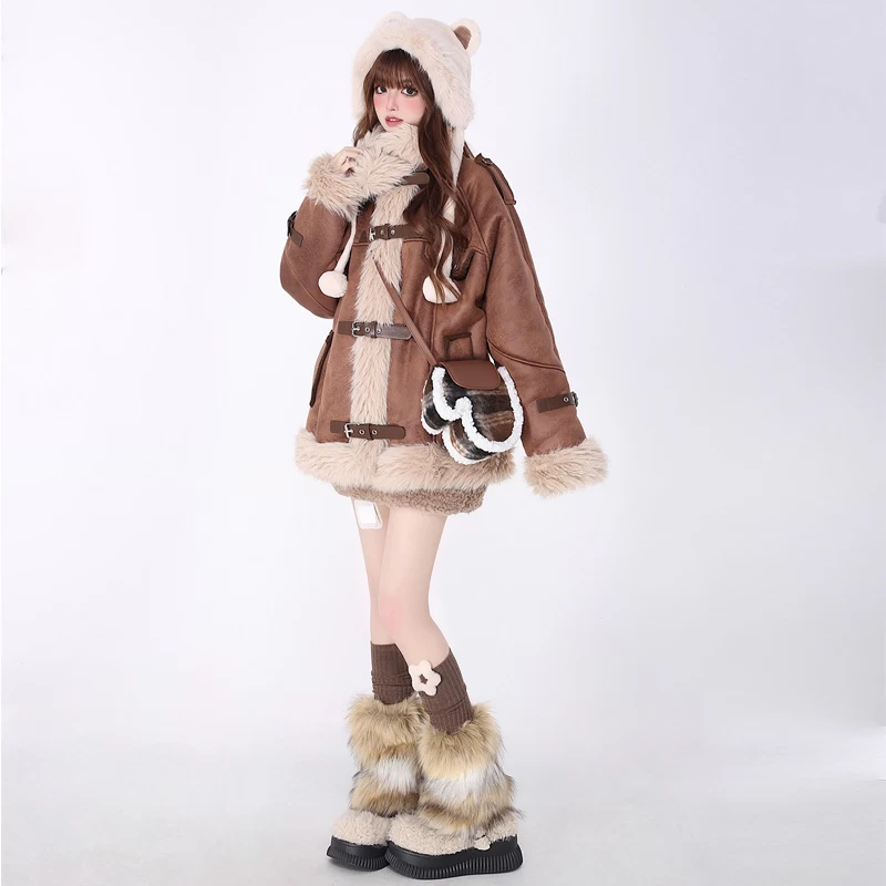 American Retro Maillard-style Coat 5 American Retro Maillard-style Coat - Image 3