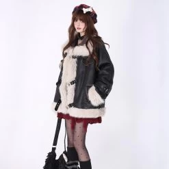 American Retro Maillard-style Coat 12 American Retro Maillard-style Coat -Kawaii Fashion Shop American retro Maillard style Coat 4