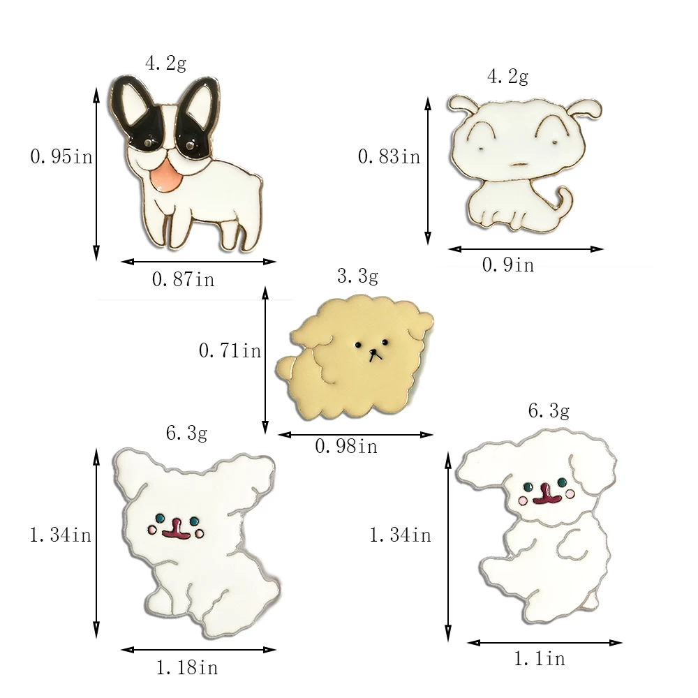 Kawaii Cute Dog Pin 7 Kawaii Cute Dog Pin - Image 5