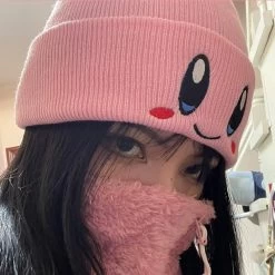Kawaii Kirby Knitted Beanie