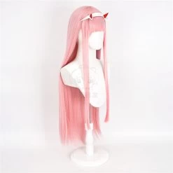 DARLING In The FRANXX 02 Zero Two Long Wig -Kawaii Fashion Shop Anime DARLING In The FRANXX 02 ZERO TWO Cosplay Wig Role Play Long Pink Color Cos 4