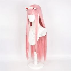 DARLING In The FRANXX 02 Zero Two Long Wig -Kawaii Fashion Shop Anime DARLING In The FRANXX 02 ZERO TWO Cosplay Wig Role Play Long Pink Color Cos 5