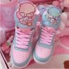 Harajuku Little Twin Stars Sneakers -Kawaii Fashion Shop Anime Harajuku Cute Lolita Women s Little Twin Star High Top Shoes Casual Cartoon