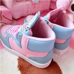Harajuku Little Twin Stars Sneakers 10 Harajuku Little Twin Stars Sneakers -Kawaii Fashion Shop Anime Harajuku Cute Lolita Women s Little Twin Star High Top Shoes Casual Cartoon 2