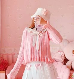 High Waist Mini Pleated Bow Skirt -Kawaii Fashion Shop Autumn Kawaii Bow Pleated Mini Skirt Women Korean Fashion School Girls Uniform High Waist Skater Tennis 3