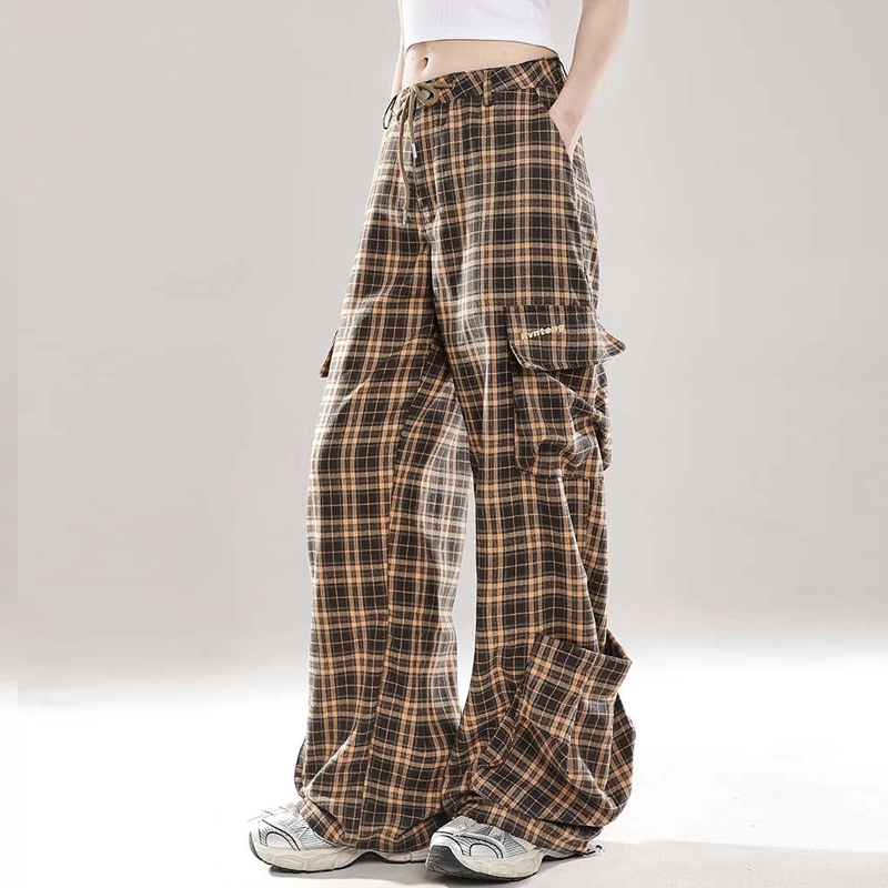 BF Style Pink Plaid Straight Overalls 10 BF Style Pink Plaid Straight Overalls - Image 8