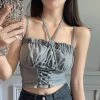 Korean Style Ruffles Lacing-up Vest -Kawaii Fashion Shop Camis Women Summer Solid 4 Colors Simple Sexy Soft Party Cropped Fashion Ulzzang New All match 2.jpg 640x640 2