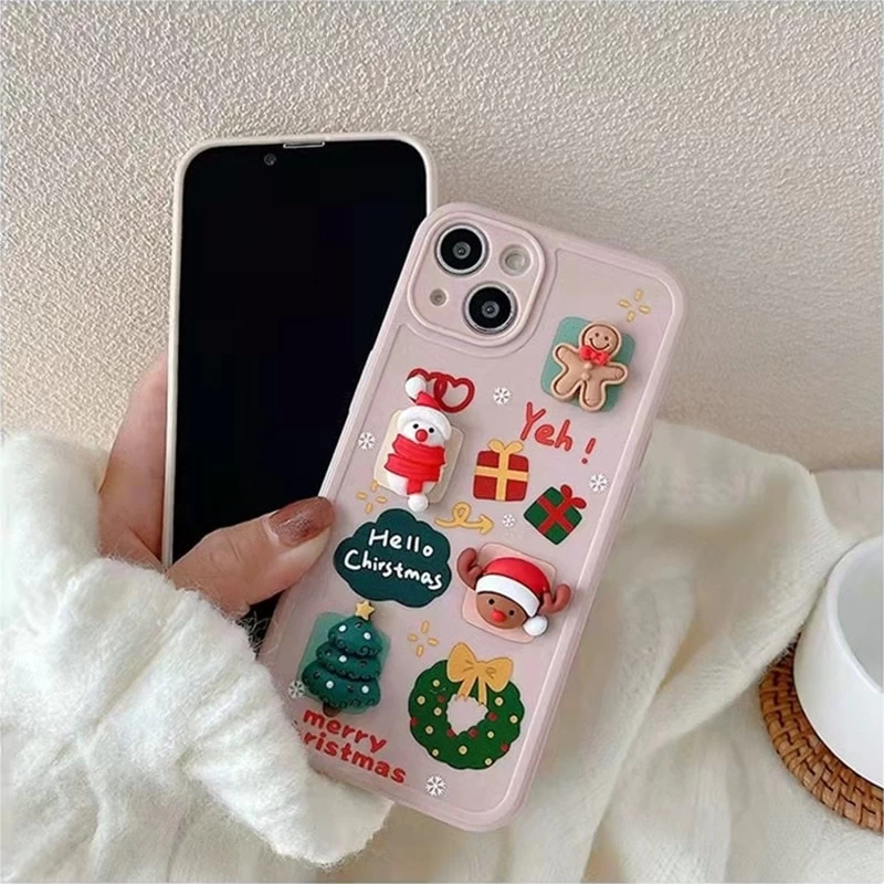Kawaii Cartoon 3D Snowman IPhone Case 6 Kawaii Cartoon 3D Snowman IPhone Case - Image 4