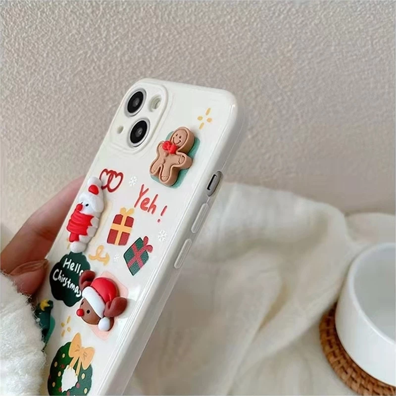 Kawaii Cartoon 3D Snowman IPhone Case 7 Kawaii Cartoon 3D Snowman IPhone Case - Image 5