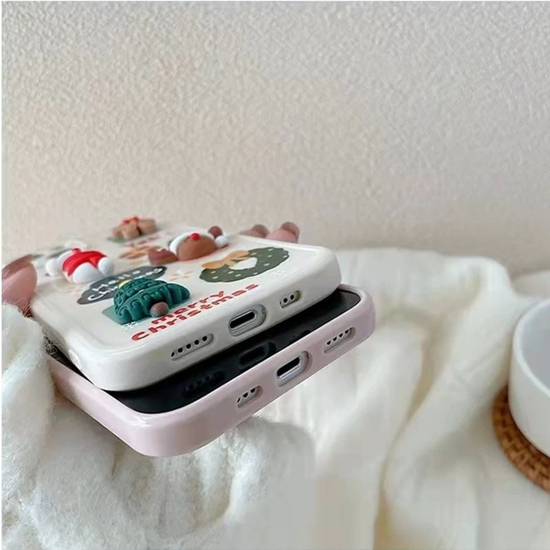 Kawaii Cartoon 3D Snowman IPhone Case 8 Kawaii Cartoon 3D Snowman IPhone Case - Image 6