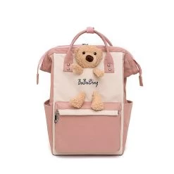 Cartoon Bear Nylon Waterproofing Backpack -Kawaii Fashion Shop Cartoon Bear Diaper Backpack Large Capacity Mummy Bag For Nappies Maternity Baby Backpack For Travel Dropshipping 2