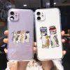 Kawaii Cartoon Cat Transparent IPhone Case 2 Kawaii Cartoon Cat Transparent IPhone Case -Kawaii Fashion Shop Cartoon Cat Transparent Phone Case For iPhone 11 12 Pro Max XR XS X 8 7