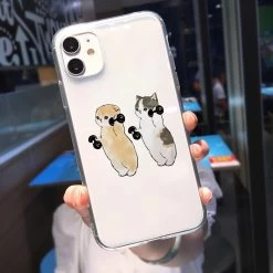 Kawaii Cartoon Cat Transparent IPhone Case 11 Kawaii Cartoon Cat Transparent IPhone Case -Kawaii Fashion Shop Cartoon Cat Transparent Phone Case For iPhone 11 12 Pro Max XR XS X 8 7 3
