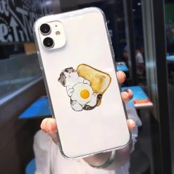 Kawaii Cartoon Cat Transparent IPhone Case 12 Kawaii Cartoon Cat Transparent IPhone Case -Kawaii Fashion Shop Cartoon Cat Transparent Phone Case For iPhone 11 12 Pro Max XR XS X 8 7 4