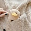 Cute Cartoon Plush Duck AirPods Case -Kawaii Fashion Shop Cartoon Cute 3D Plush Duck Hand Warmer Silicone Bluetooth Wireless Earphone Case For Apple AirPods pro
