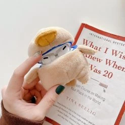 Cute Cartoon Plush Duck AirPods Case -Kawaii Fashion Shop Cartoon Cute 3D Plush Duck Hand Warmer Silicone Bluetooth Wireless Earphone Case For Apple AirPods pro 4